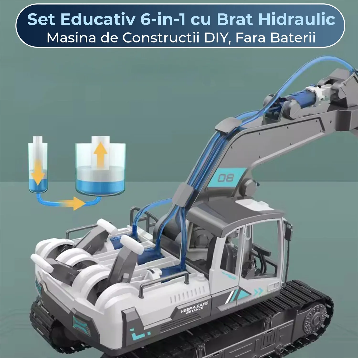 Timebox Set Educativ Hidraulic 6 in 1 STEM 8-12 Ani