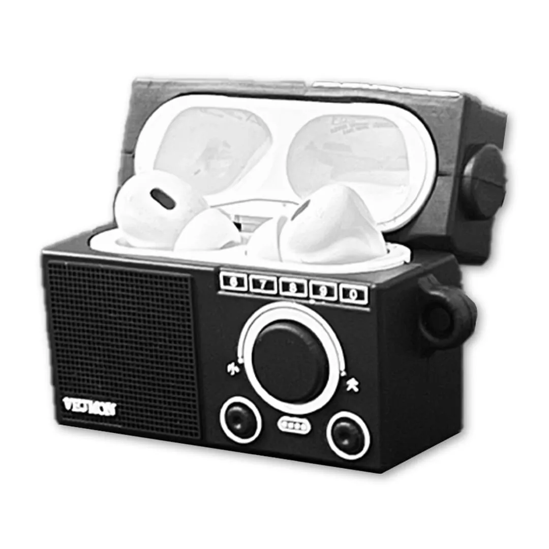 Husa Timebox AirPods Pro Retro 2 antishock neagra