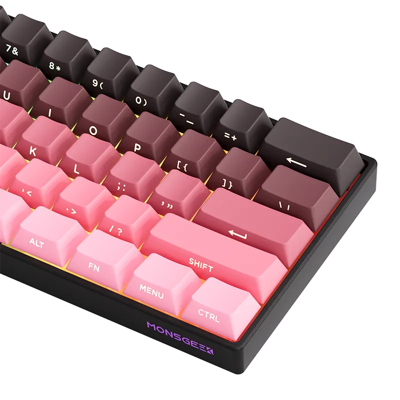 MonsGeek FUN60 Black Pink Gradient tastatura mecanica 60%