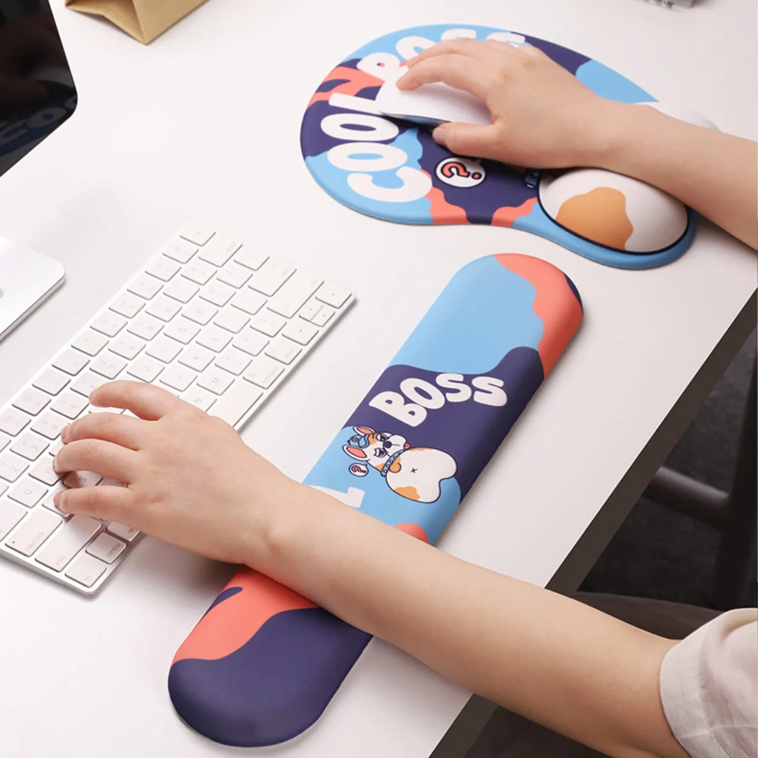 Timebox Bulldog mousepad ergonomic cu wrist rest