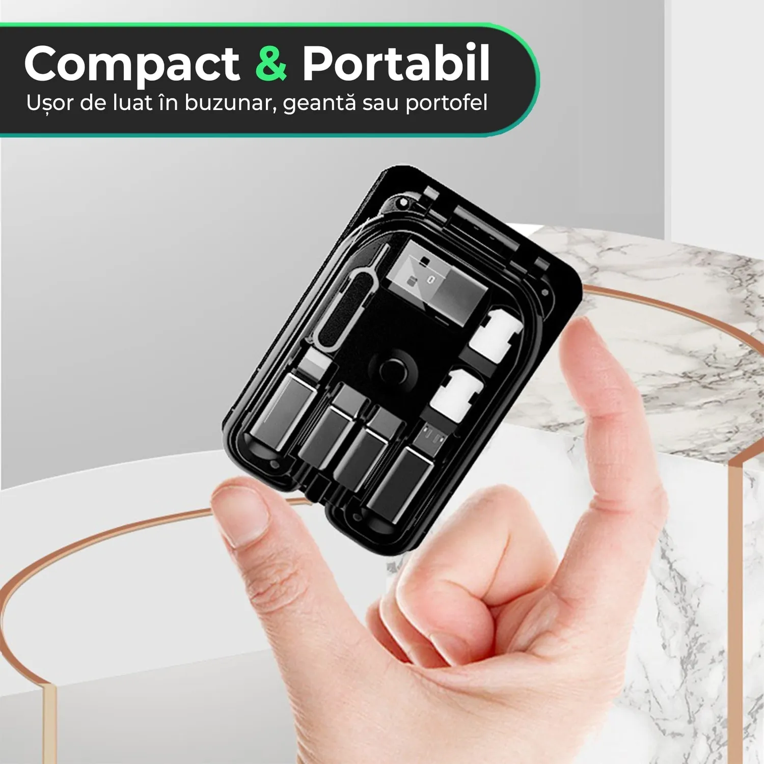 Timebox Incarcator wireless 15W fast charge negru MagSafe