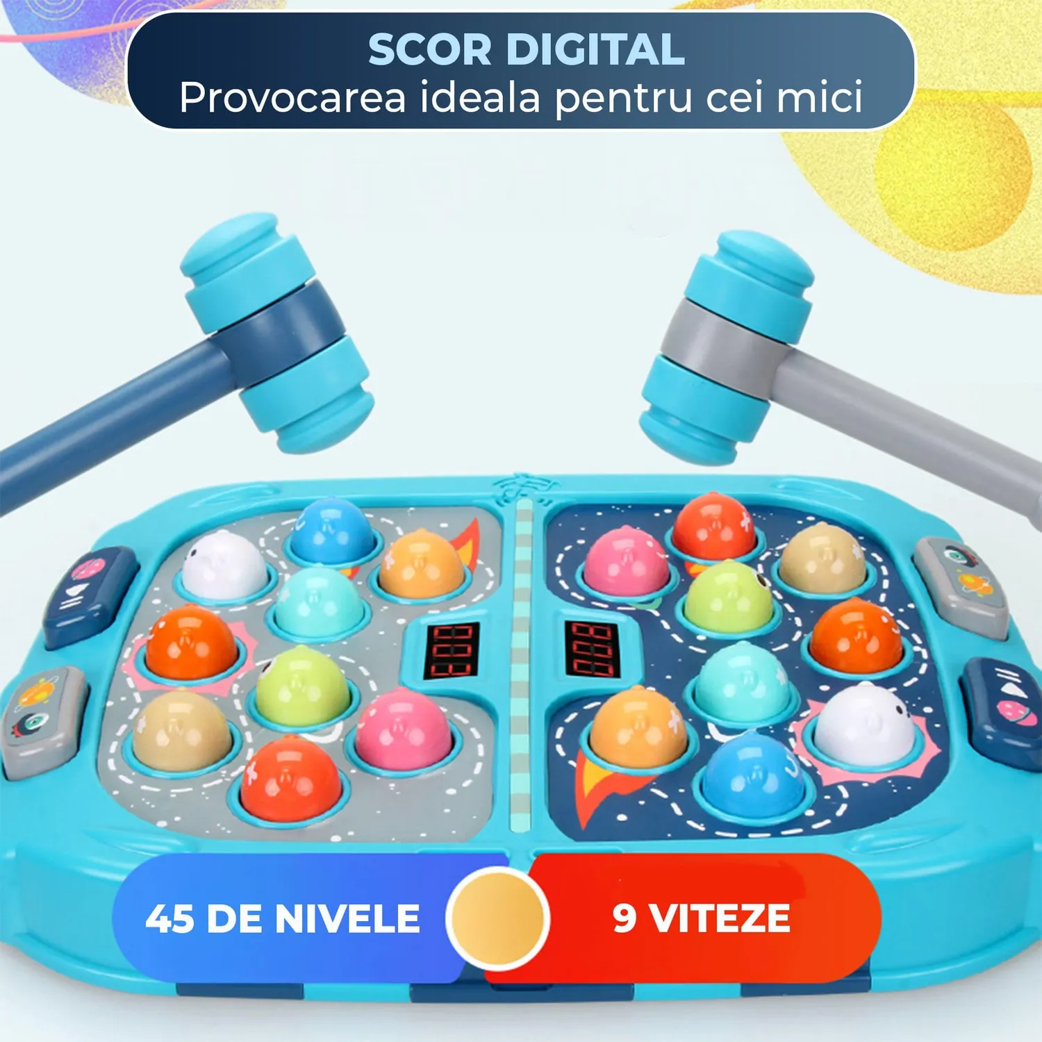 Timebox Jucărie interactivă copii 3-6 ani albastră lumini