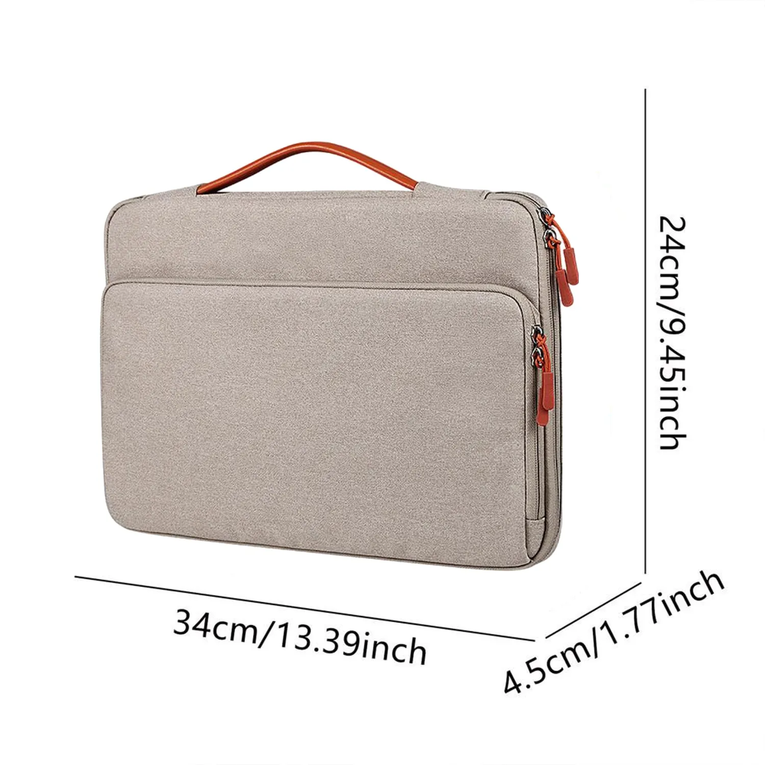 Timebox Geanta laptop 13-16 inch bej impermeabila