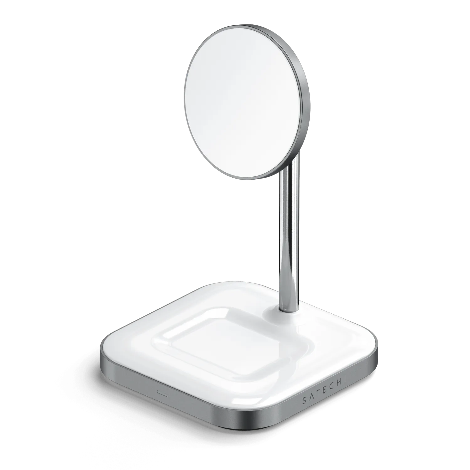 Satechi Aluminum 2-in-1 Magnetic Stand incarcator wireless iPhone