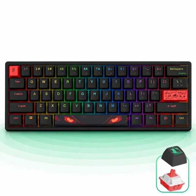 Timebox Tastatura Gaming Mecanica 60% Hot-Swap RGB Neagra