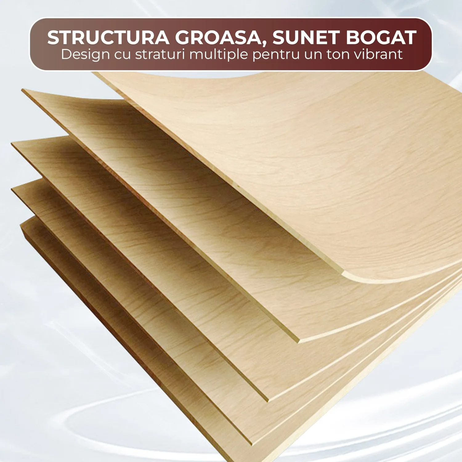 Timebox Jazz 5 piese set tobe acustice visiniu