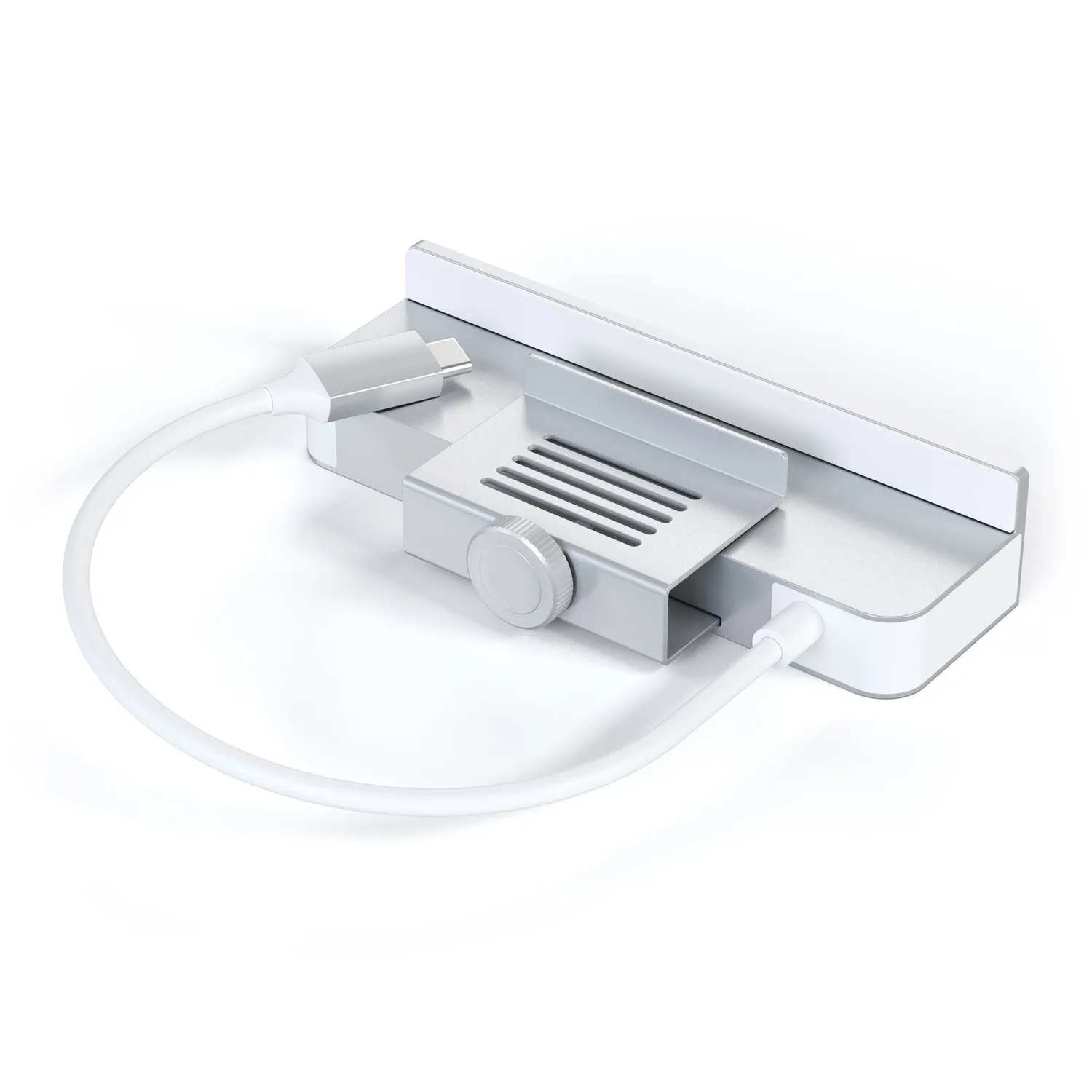 Satechi USB-C Clamp Hub 24-inch iMac hub Silver