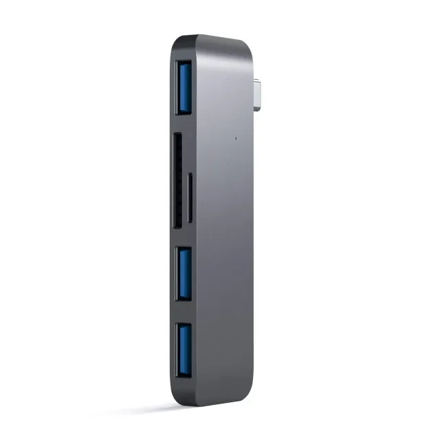 Satechi Type-C 3-in-1 hub USB 3.0 SD gri spatial