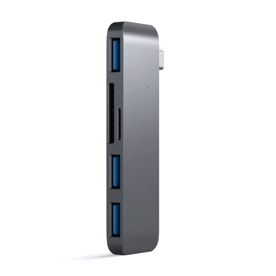 Satechi Type-C 3-in-1 hub USB 3.0 SD gri spatial