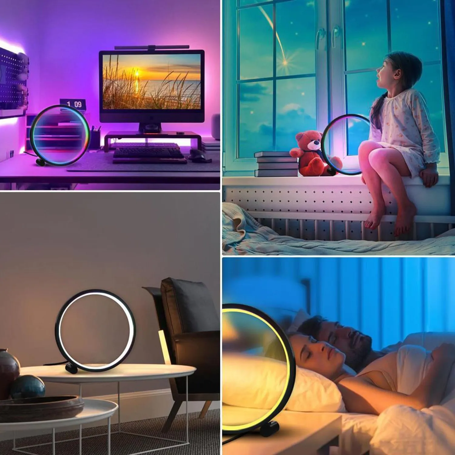 Timebox Lampa LED Smart RGB noptiera control aplicatie