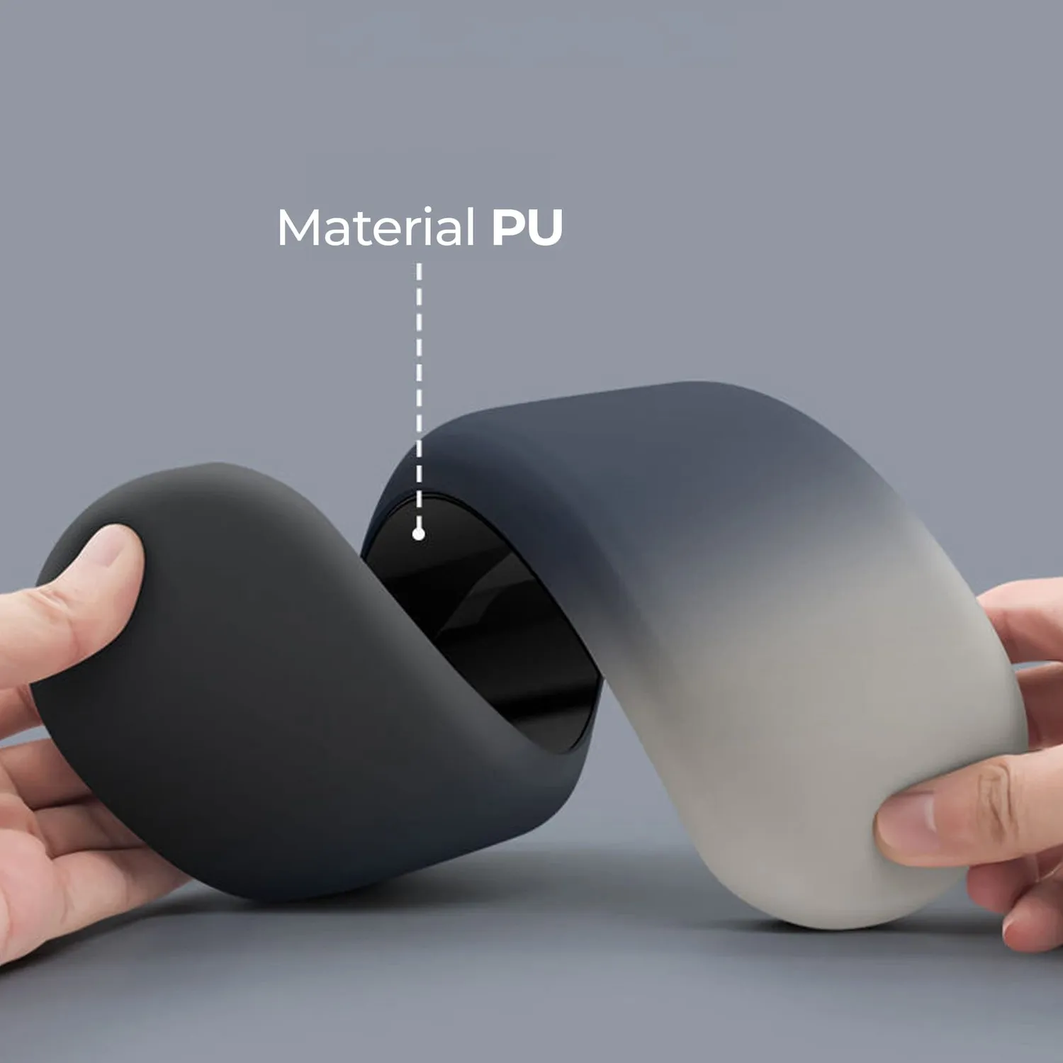 Timebox Mousepad ergonomic spuma memorie negru wrist rest