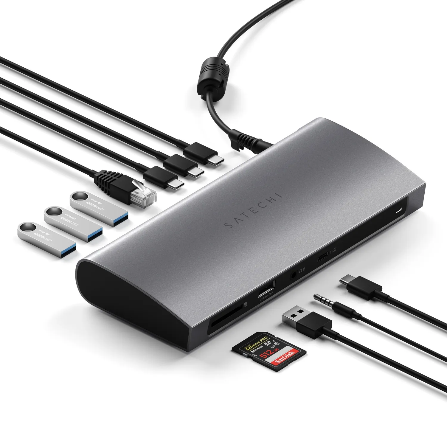 Satechi Thunderbolt 4 Dock statie Thunderbolt Space Gray