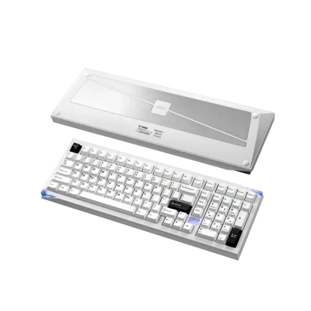 MonsGeek Mineral 02 VIA set keycapuri Black on White