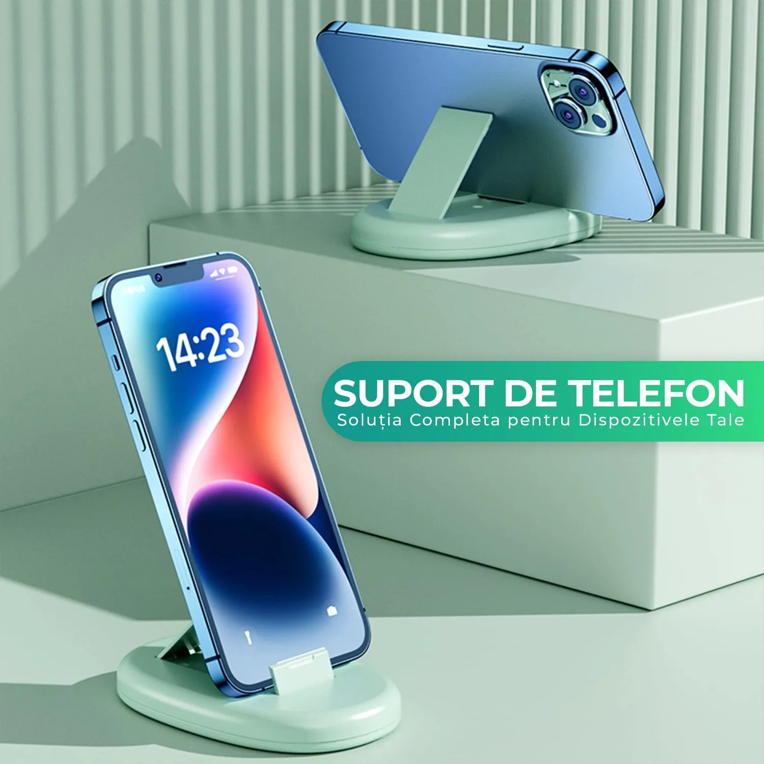 Timebox Cablu date 5 in 1 60W verde cu suport