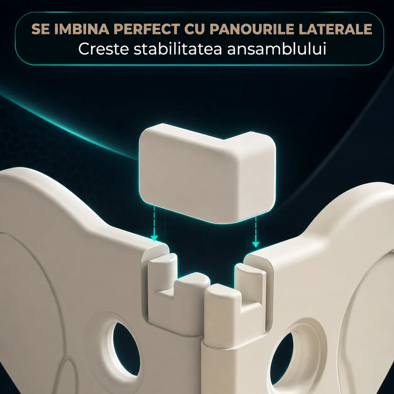 Timebox Modular țarc joacă bebeluși gri/bej