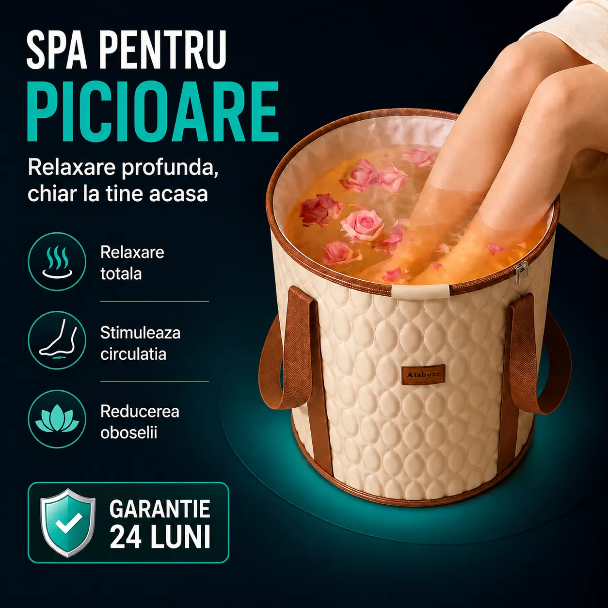 Timebox SPA cada pliabila picioare bej inalta