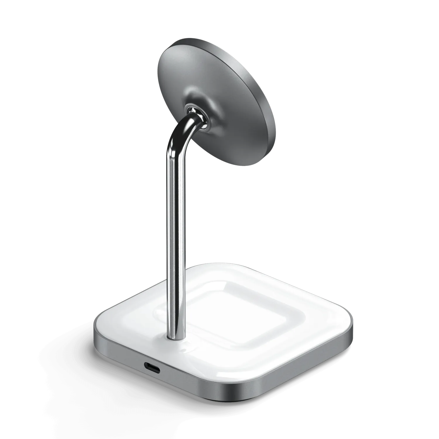 Satechi Aluminum 2-in-1 Magnetic Stand incarcator wireless iPhone