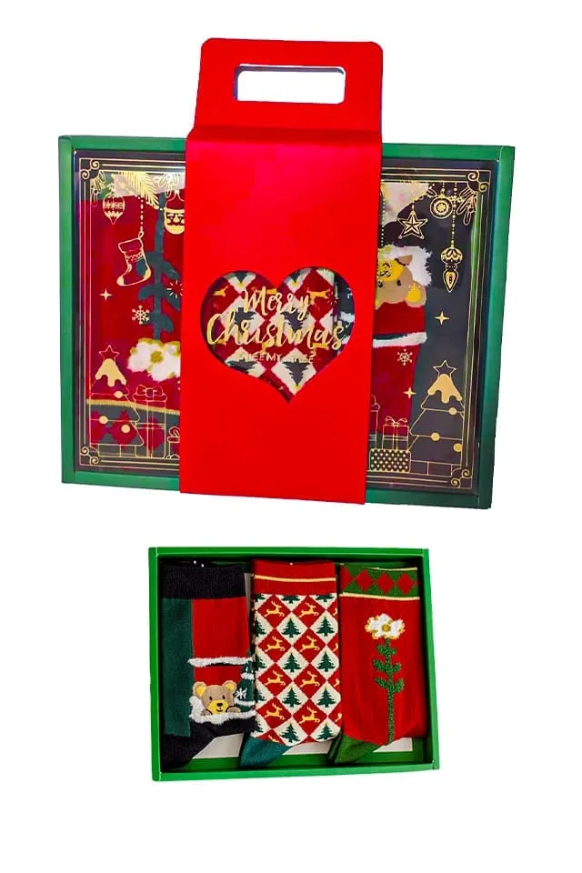 Timebox Set 3 sosete bumbac 95% 36-41 multicolor