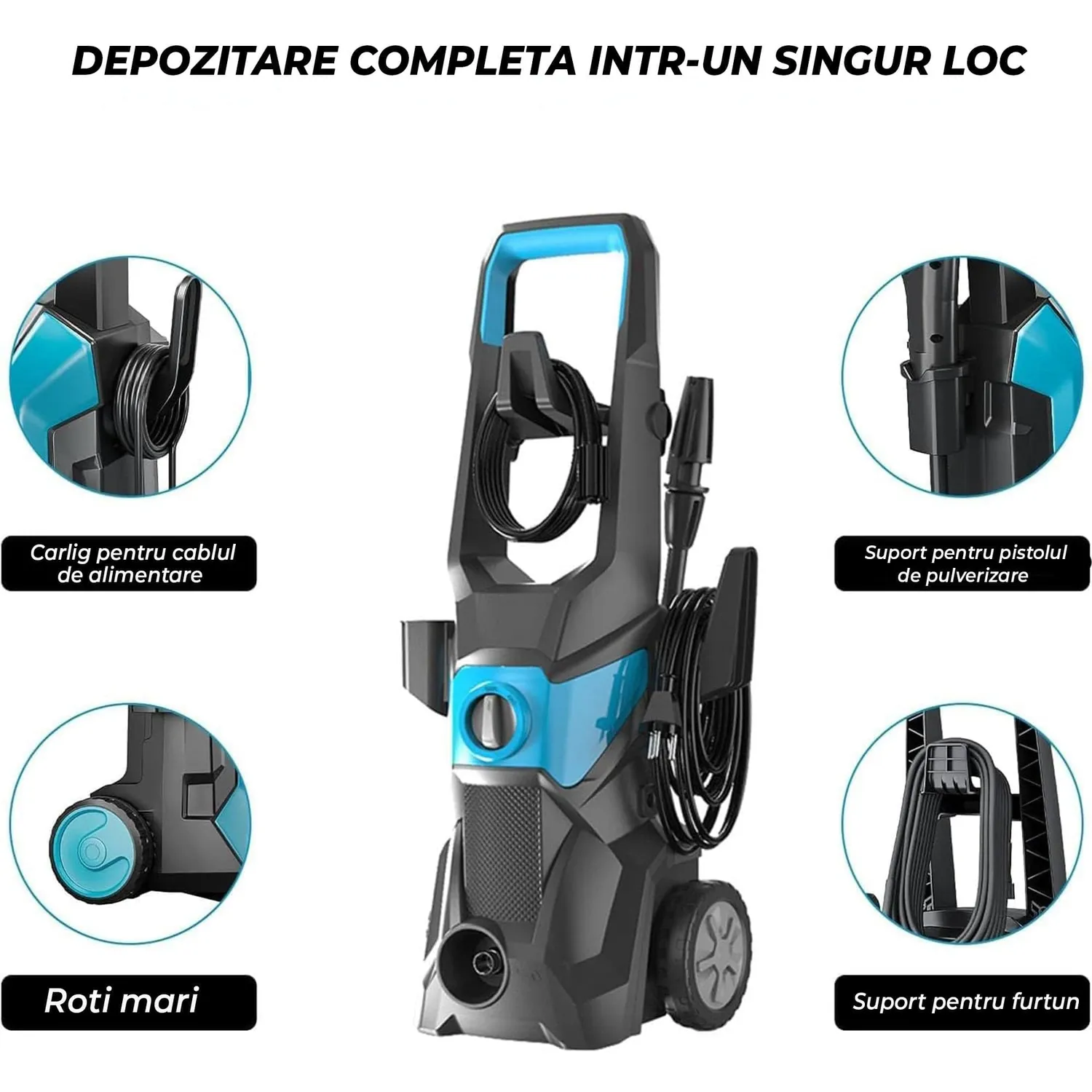 Timebox Aparat spălat presiune electric 3600W albastru