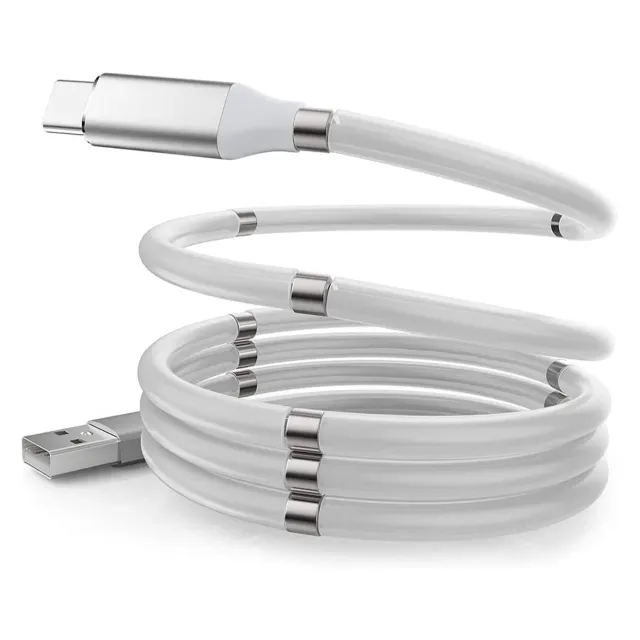 Timebox cablu magnetic 1m alb fast charge Lightning