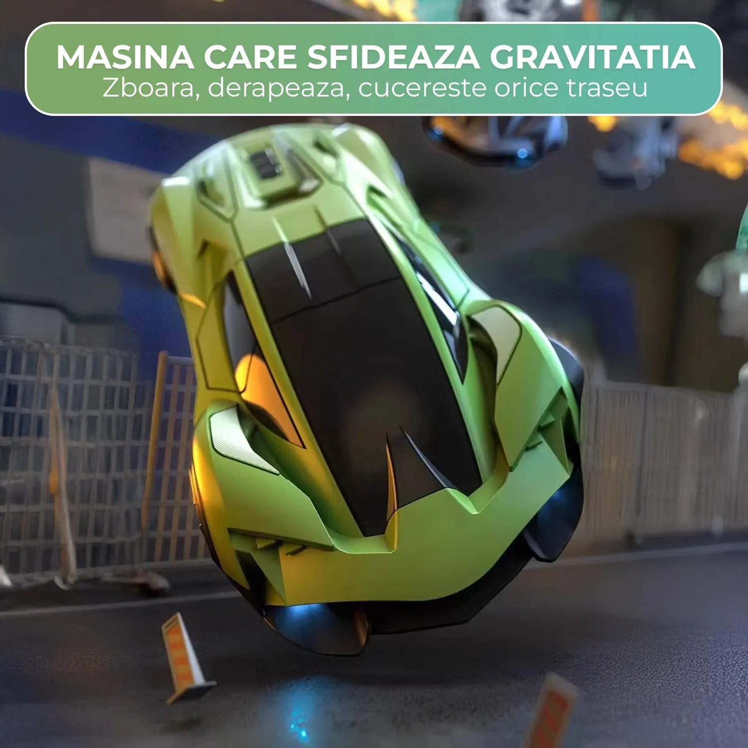 Timebox Lamborghini 4WD masinuta RC verde drift