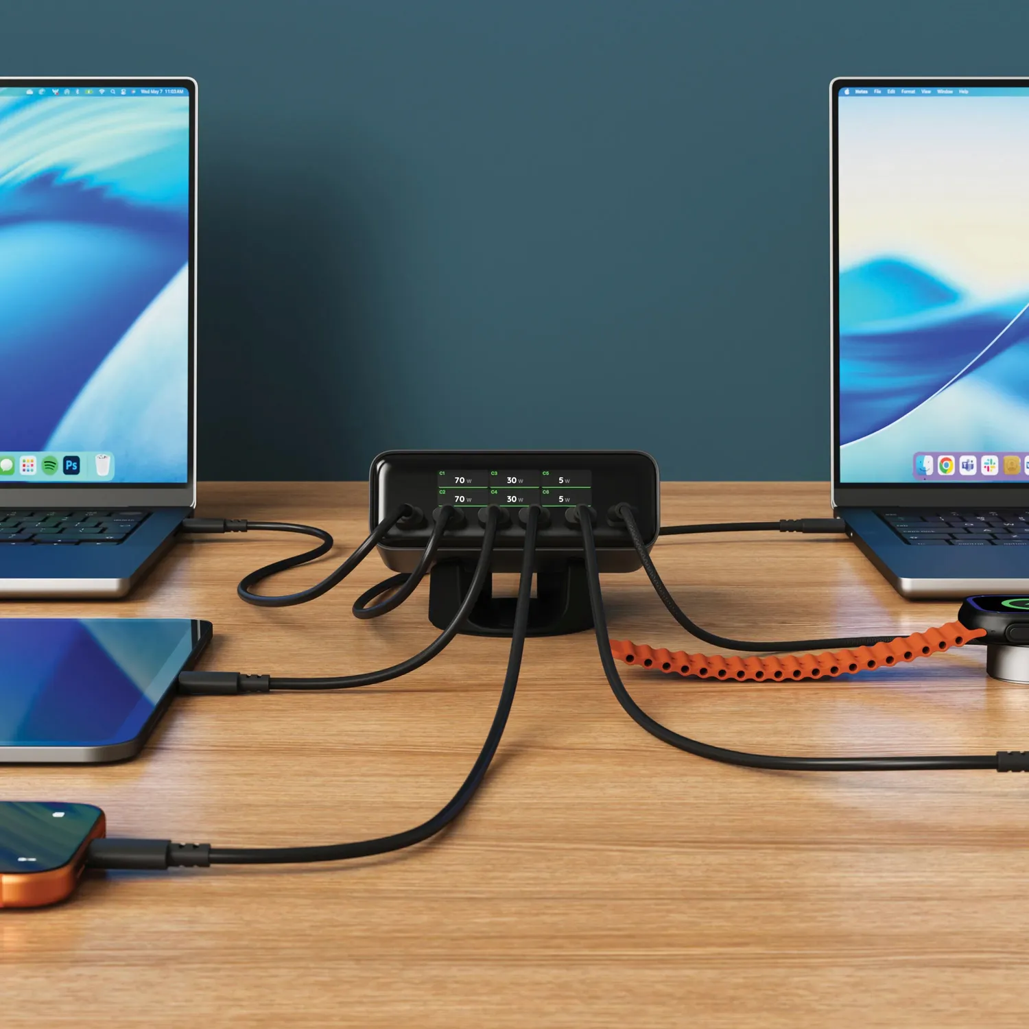 Satechi ChargeView 240W incarcator birou EU 6x USB-C
