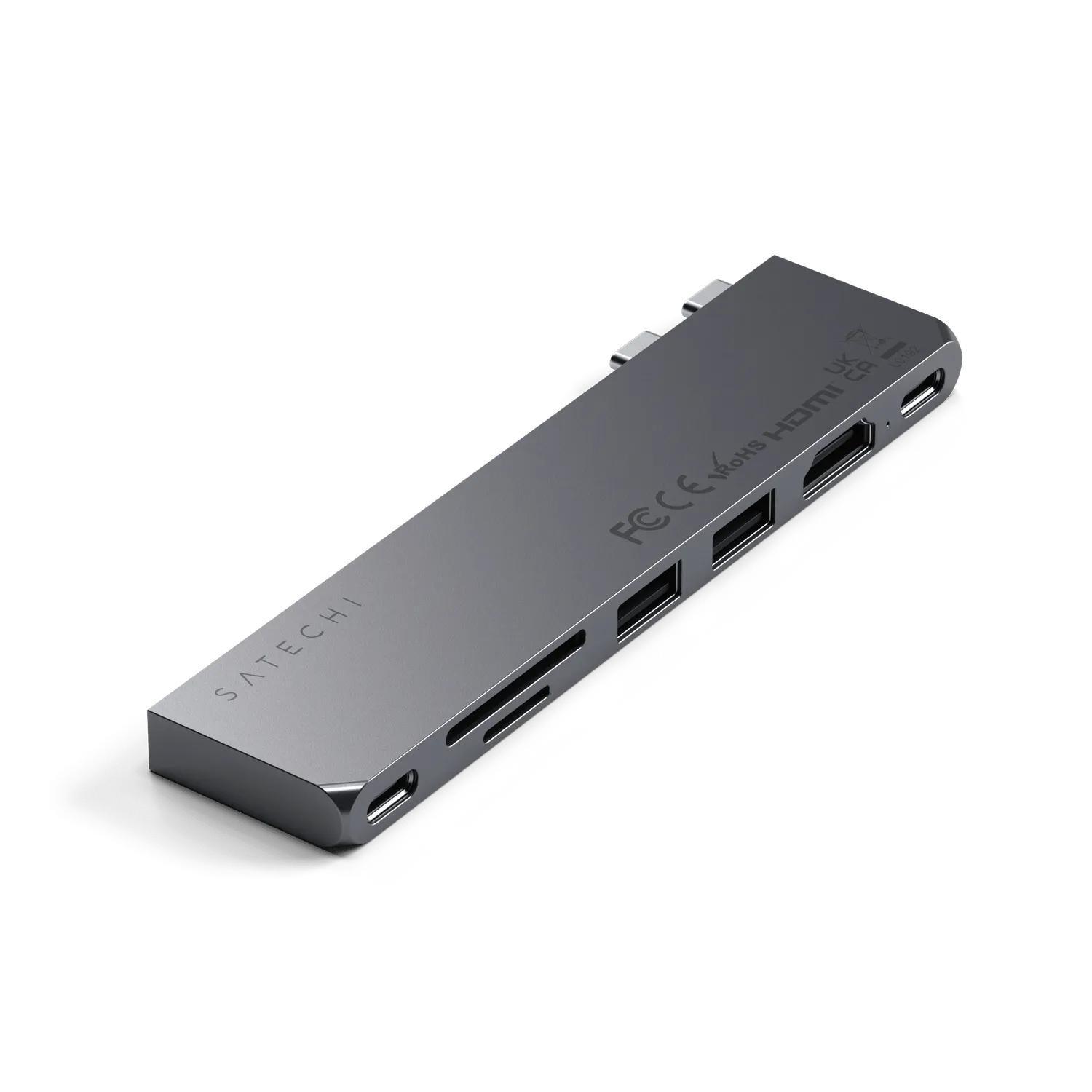 Satechi Pro Hub Slim statie andocare argintie 6-in-1
