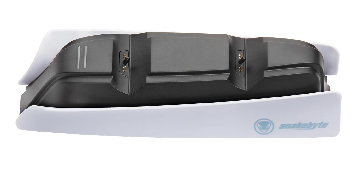snakebytes Twin:Charge 5 statie incarcare PS5 alba