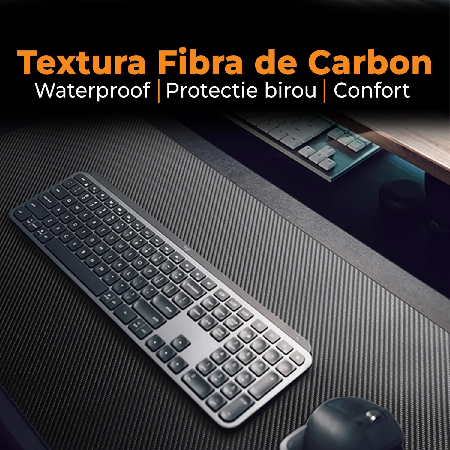 Timebox mousepad gaming XXL 90x45cm impermeabil