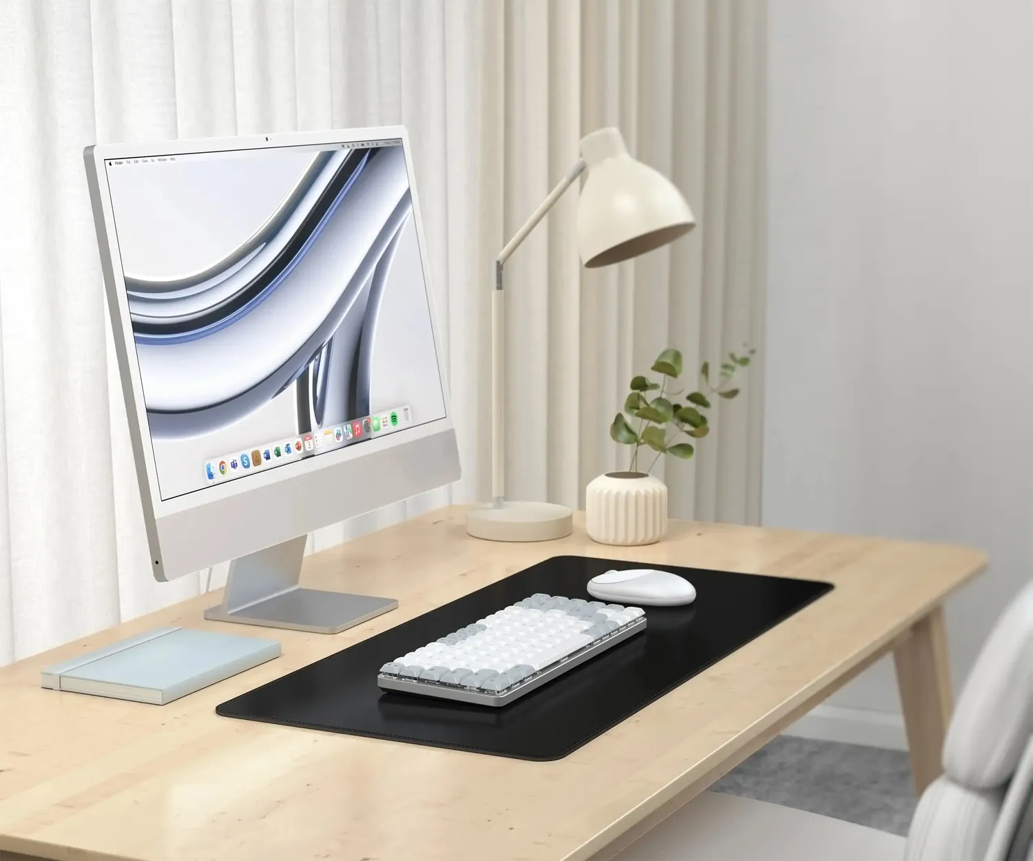Satechi Premium mousepad birou piele vegana negru XXL