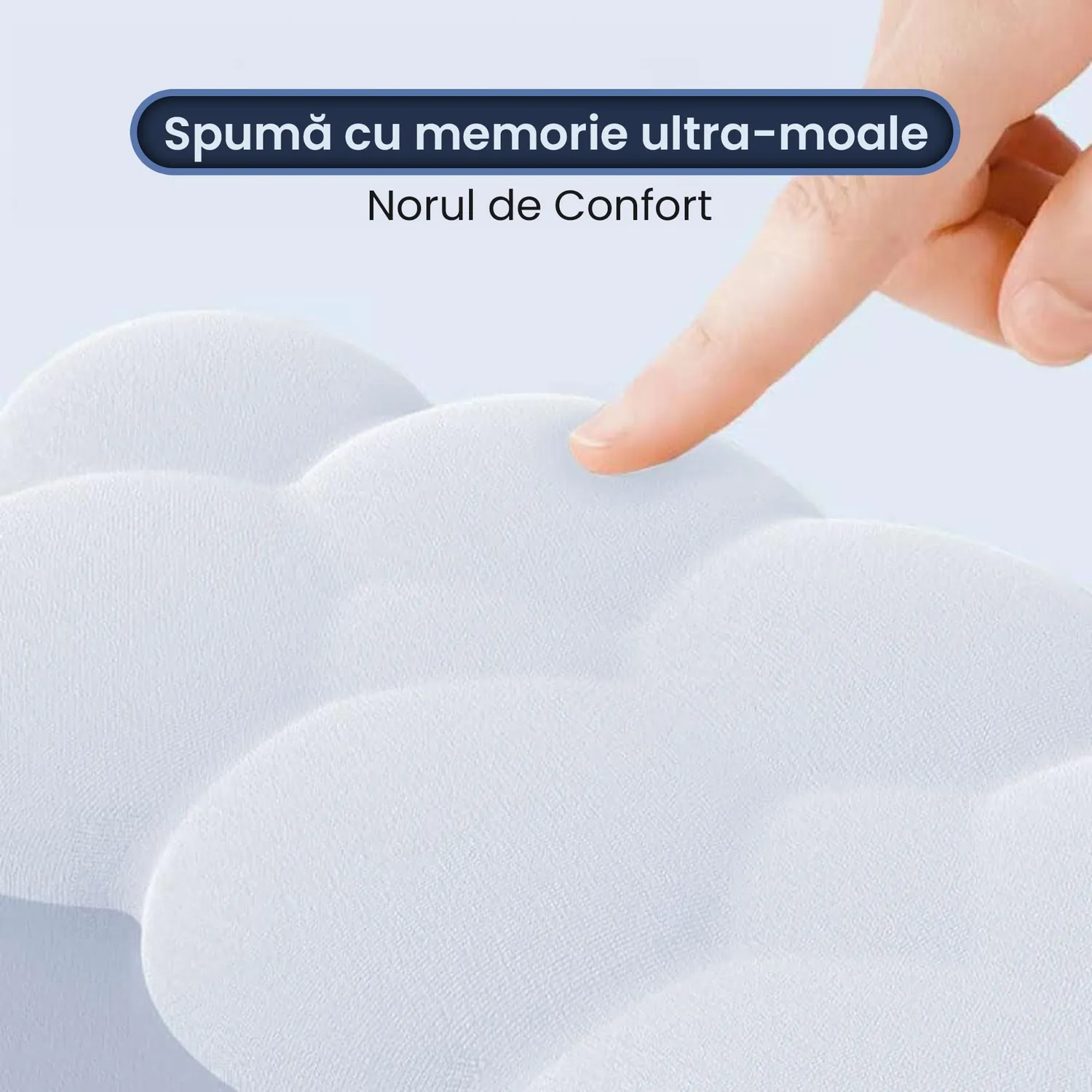 Timebox Nor mousepad ergonomic albastru cu suport incheietura