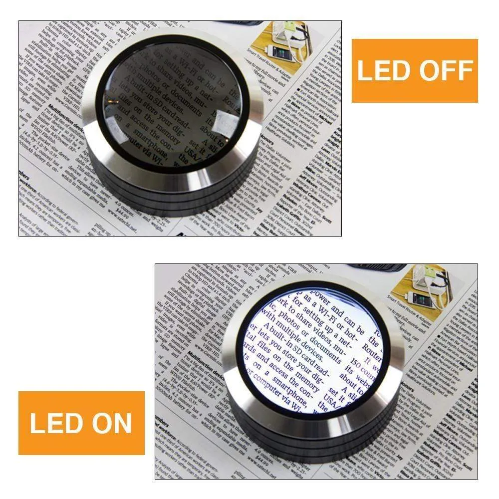 Satechi ReadMate lupa birou LED 5x neagra