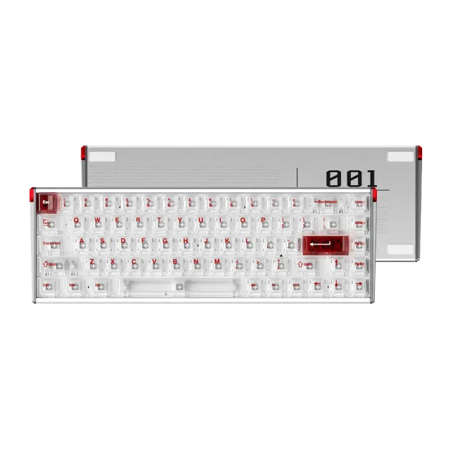 Dareu A68 tastatura gaming cu fir argintie aluminiu 8K