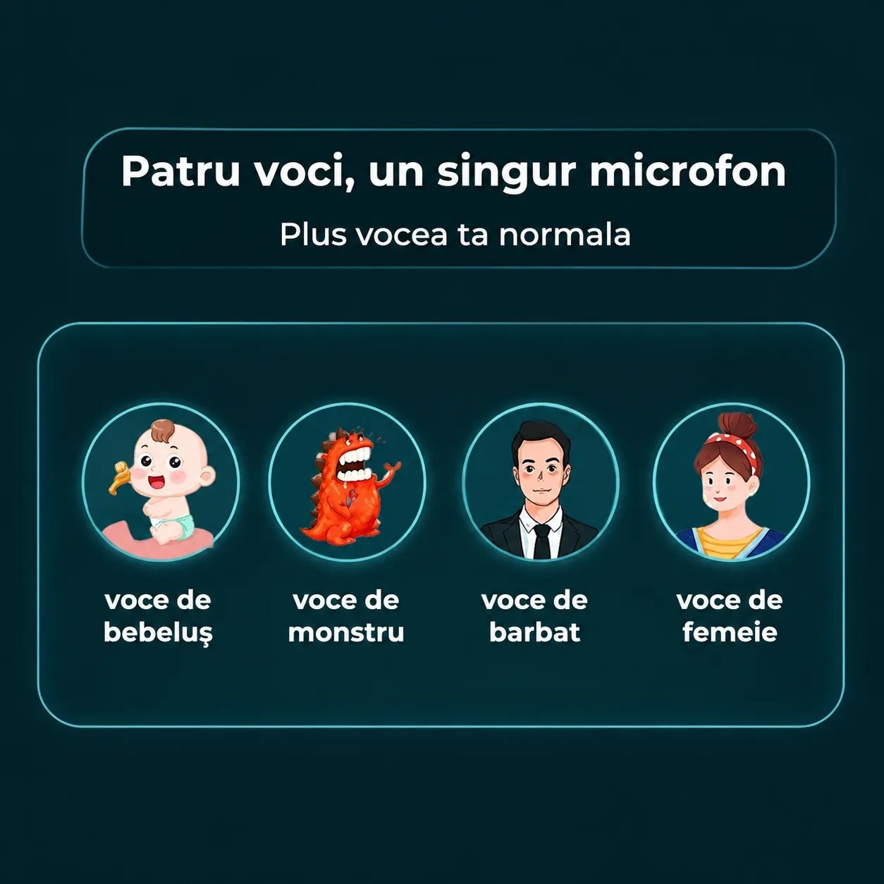 Timebox Set Boxa Bluetooth Karaoke Bej cu 2 Microfoane Wireless