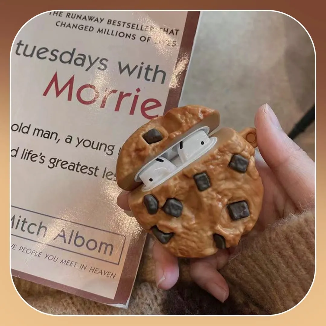 Timebox husă AirPods 2 Cookie anti-șocuri portocalie