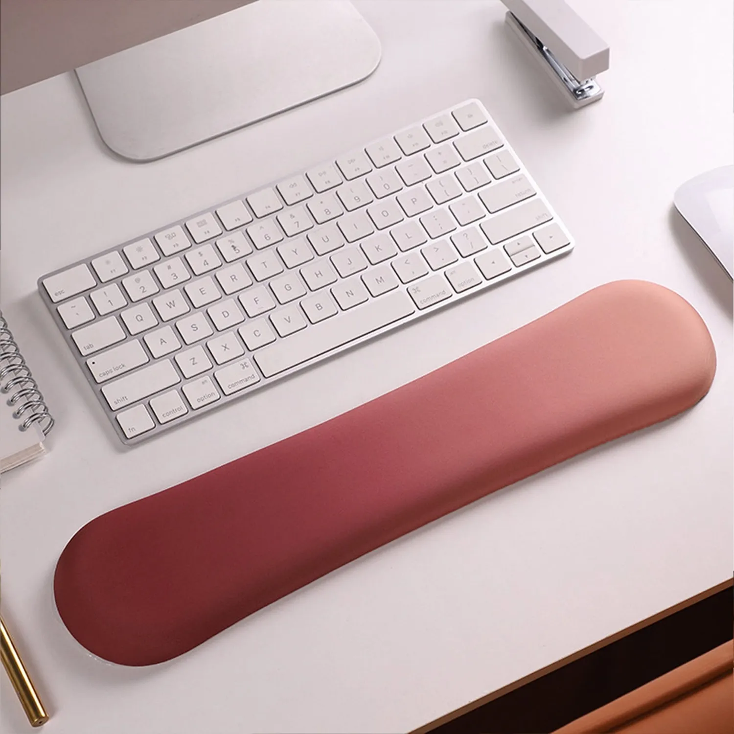 Timebox Mousepad ergonomic spumă memorie roșu wrist rest