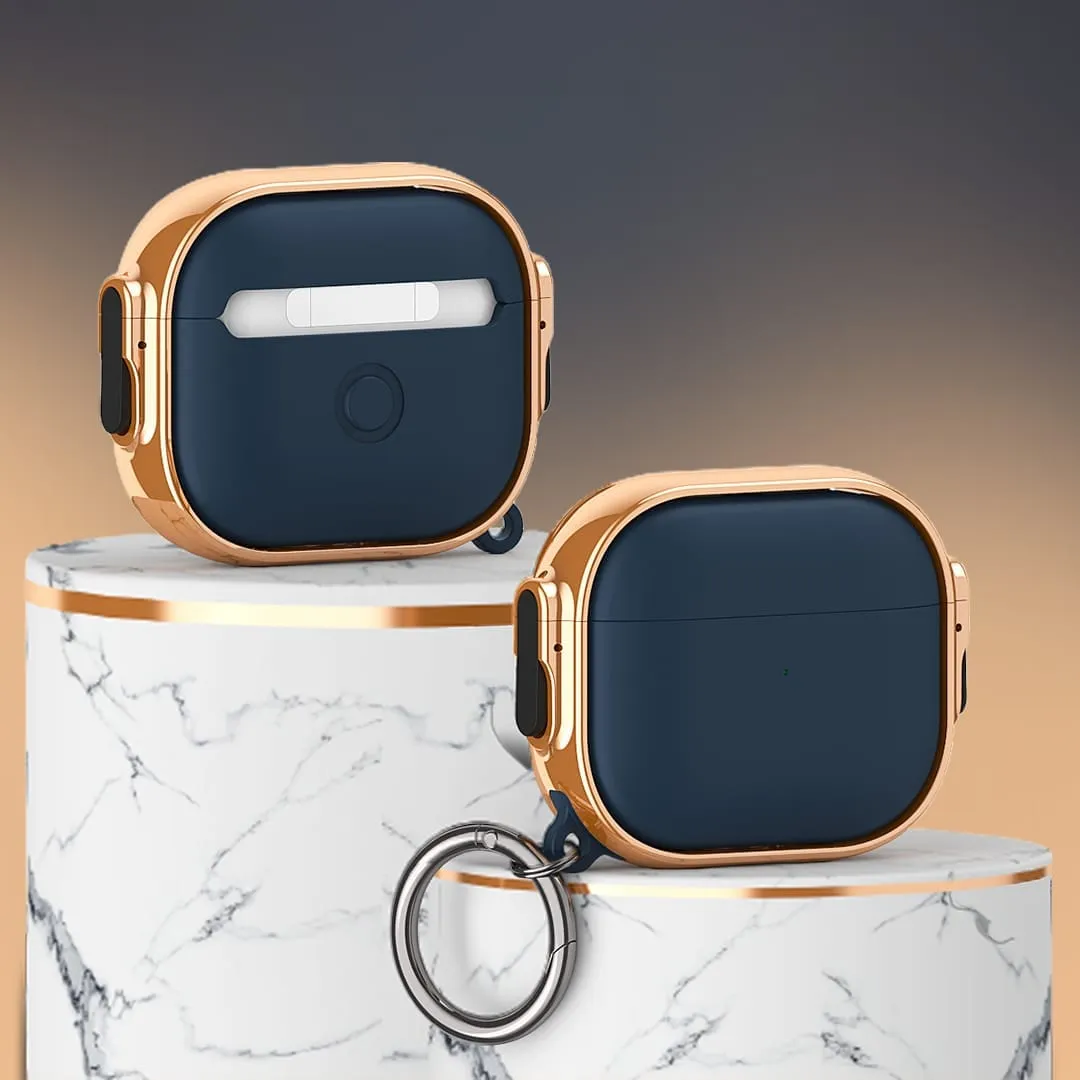 Timebox Luxury husa protectie AirPods Pro albastru cupru