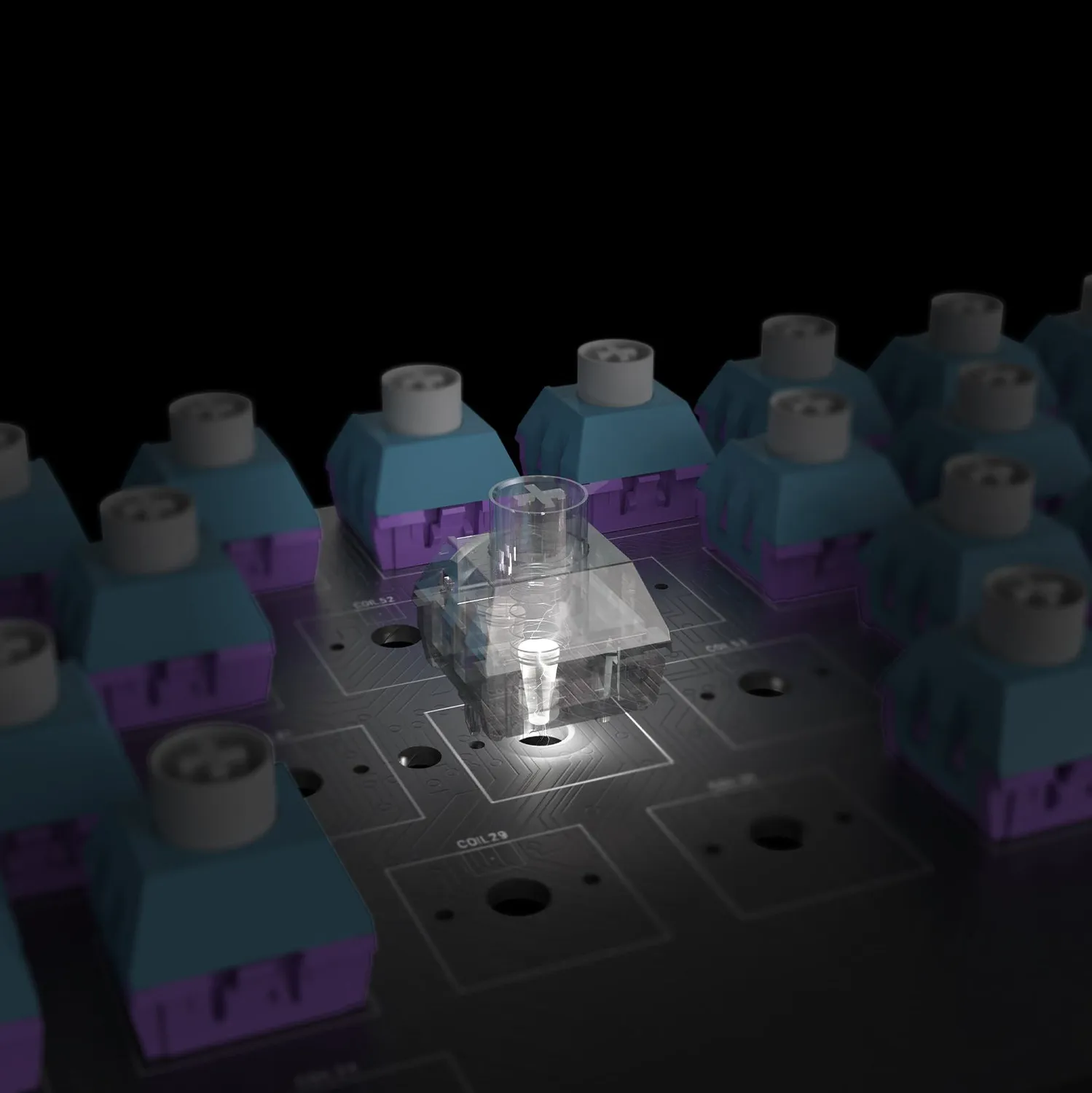 Dareu Thunder 68 tastatura gaming mov magnetica