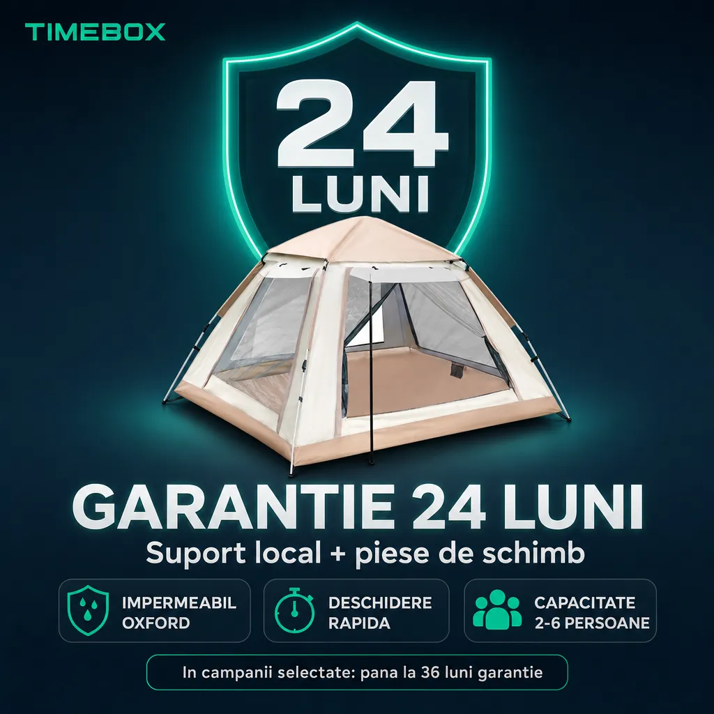Timebox Pop-Up cort camping 240x240 cm 3-6 persoane