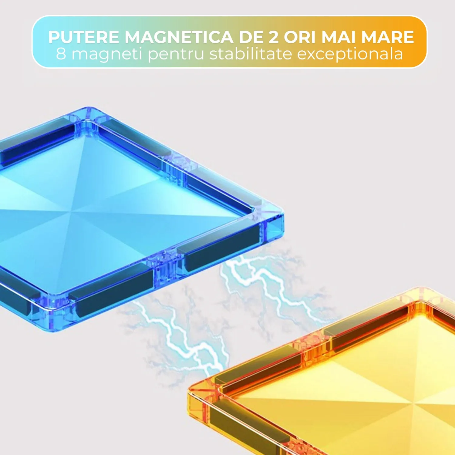 Timebox set constructii magnetice 60 piese 3+