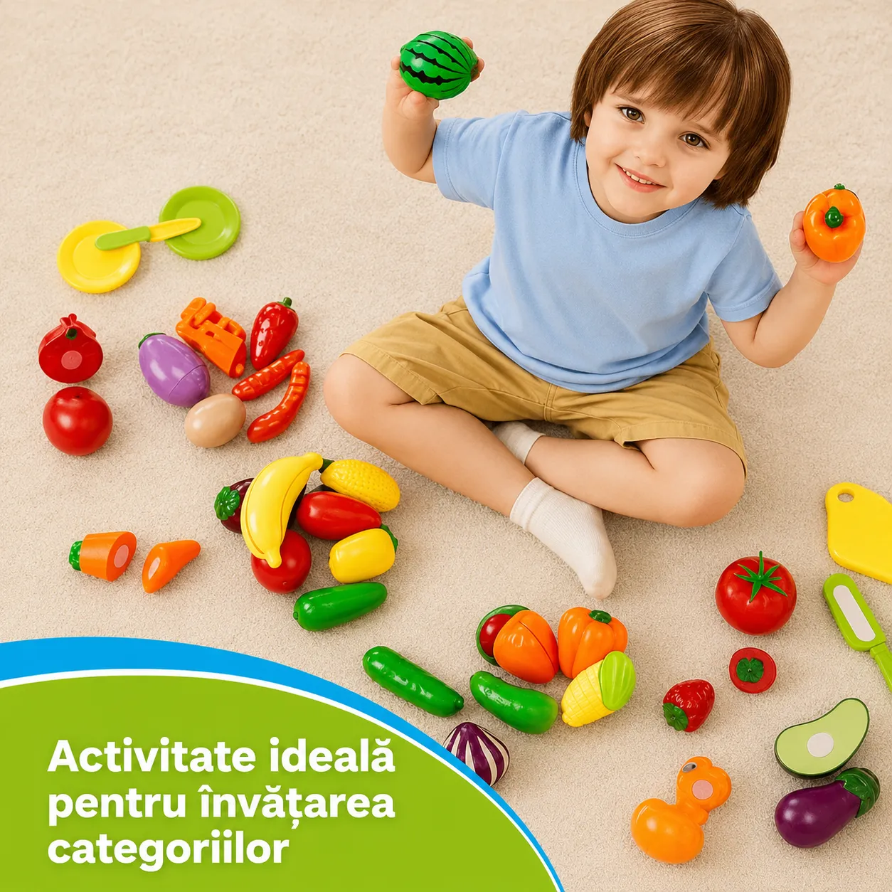 Timebox Set Joaca Educativ Alimente Fructe