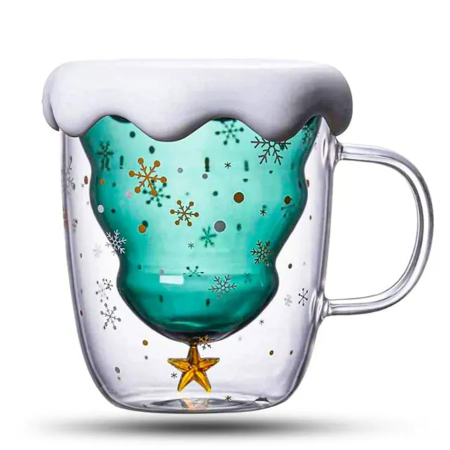Timebox cană Crăciun brad 300ml pereți dubli