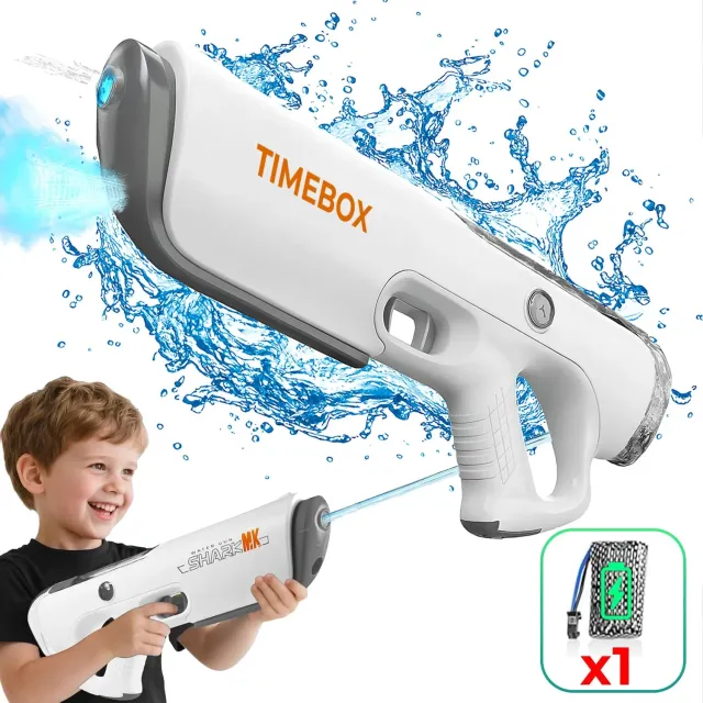Timebox pistol apa electric gri incarcare automata 10m