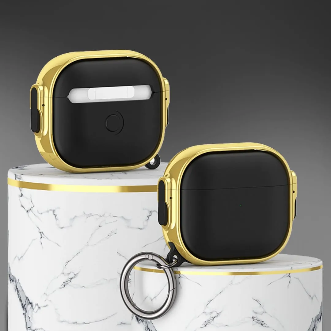 Timebox Husa Protectie AirPods Pro Negru Auriu