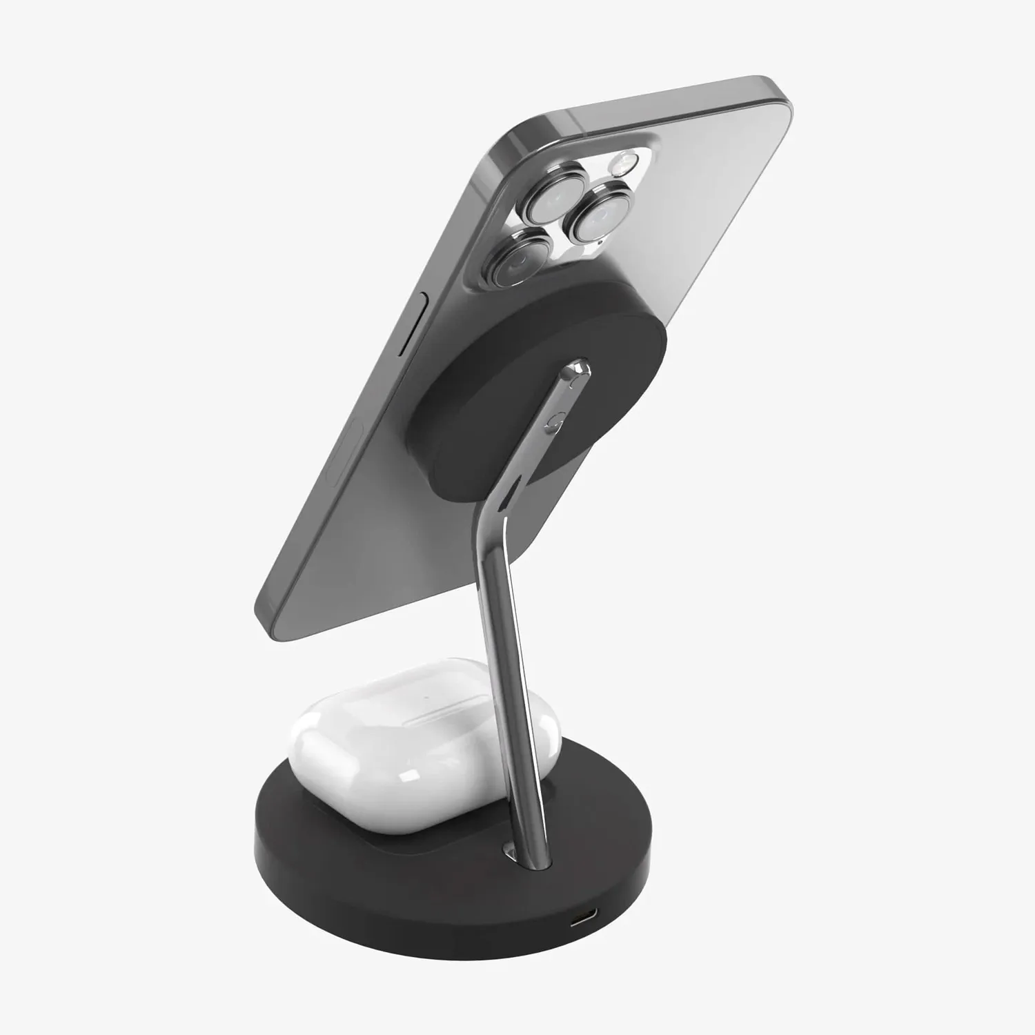 Timebox incarcator wireless 15W 2 in 1 telefon + casti