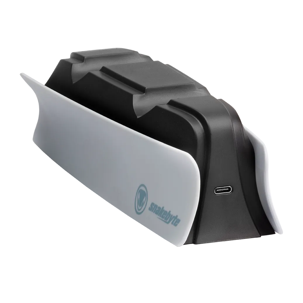snakebytes Twin:Charge 5 statie incarcare PS5 alba