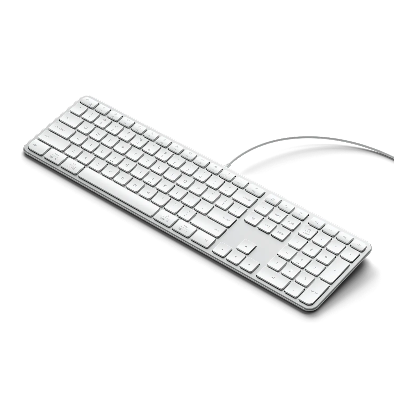 Satechi Slim LX3 tastatura cu fir argintie USB-C