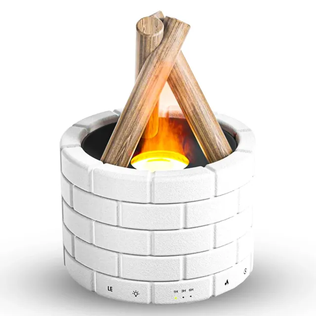 Timebox Bonfire difuzor aromaterapie alb 250ml cu telecomanda