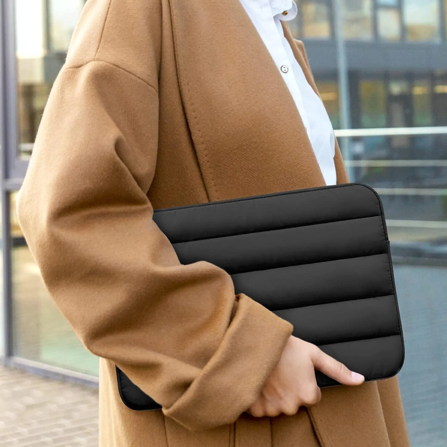 Timebox geantă laptop 15-16 inch neagră impermeabilă