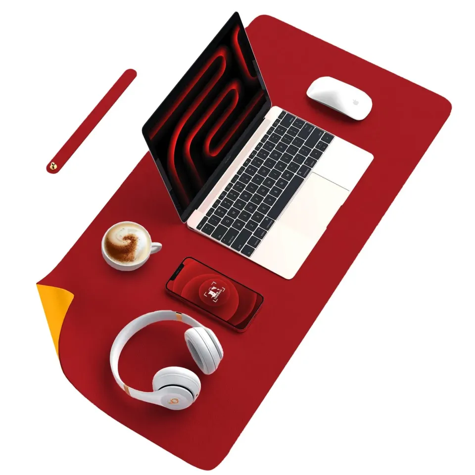 Timebox 80x40 mousepad gaming rosu-galben